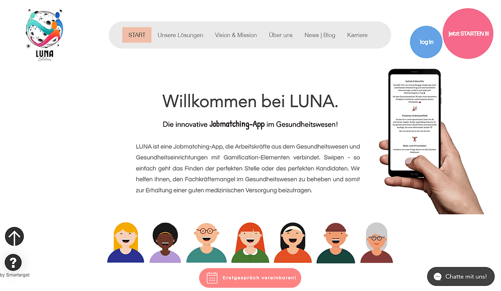 Willkommen bei LUNA Swipe – Ihr neuer Partner in der medizinischen Personalvermittlung